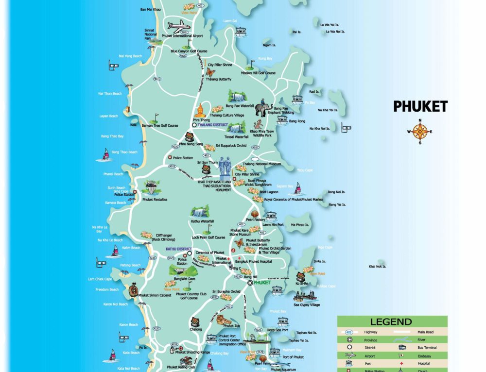 Таиланд пхукет карта